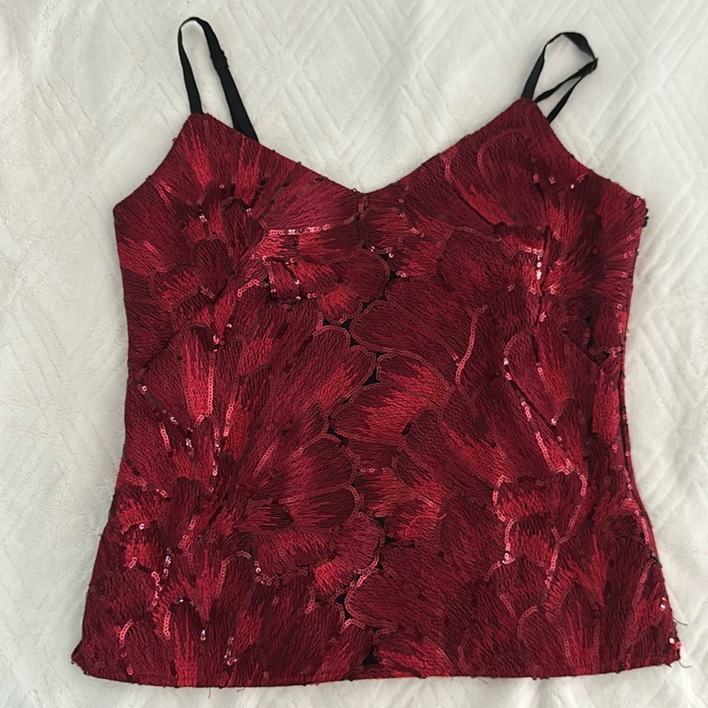 WHBM red sequin top